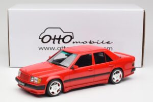 Mercedes 300E W124 6.0 AMG Signal Sarkans Otto 1:18 OT1104 Sveķi — attēls 6 no 6