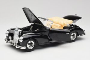 Mercedes 300 S W188 Kabriolets Melns Tchibo 1:18 36782 Metāls — attēls 2 no 8