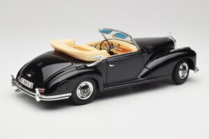 Mercedes 300 S W188 Kabriolets Melns Tchibo 1:18 36782 Metāls — attēls 3 no 8