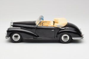 Mercedes 300 S W188 Kabriolets Melns Tchibo 1:18 36782 Metāls — attēls 4 no 8