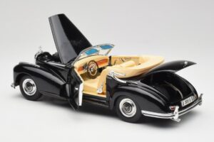 Mercedes 300 S W188 Kabriolets Melns Tchibo 1:18 36782 Metāls — attēls 5 no 8