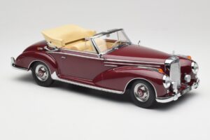 Mercedes 300 SC W188 Kabriolets Tumši Sarkans KK-Scale 1:18 KKDC180942 Metāls — attēls 4 no 6