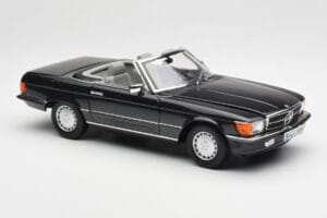 Mercedes 300 SL R107 Melns Pearl Dīlera Izdevums Norev 1:18 B66040678 Metāls — attēls 8 no 10