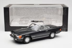Mercedes 300 SL R107 Melns Pearl Dīlera Izdevums Norev 1:18 B66040678 Metāls — attēls 10 no 10