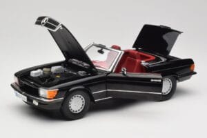Mercedes 300 SL R107 Melns Norev 1:18 183511 Metāls — attēls 2 no 8