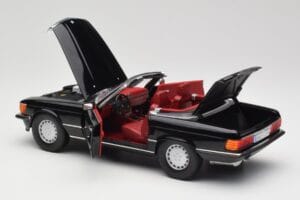 Mercedes 300 SL R107 Melns Norev 1:18 183511 Metāls — attēls 5 no 8