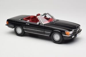 Mercedes 300 SL R107 Melns Norev 1:18 183511 Metāls — attēls 6 no 8