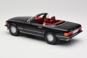 Mercedes 300 SL R107 Melns Norev 1:18 183511 Metāls — attēls 7 no 8