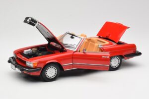 Mercedes 300 SL R107 Sarkans Norev 1:18 B66040623 Metāls — attēls 2 no 8