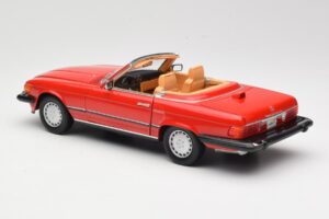 Mercedes 300 SL R107 Sarkans Norev 1:18 B66040623 Metāls — attēls 7 no 8