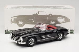 Mercedes 300 SL W198 Roadster Melns Minichamps 1:18 180039036 Metāls — attēls 8 no 8