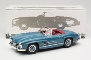 Mercedes 300 SL W198 Roadster Zils Minichamps 1:18 180039035 Metāls — attēls 8 no 8