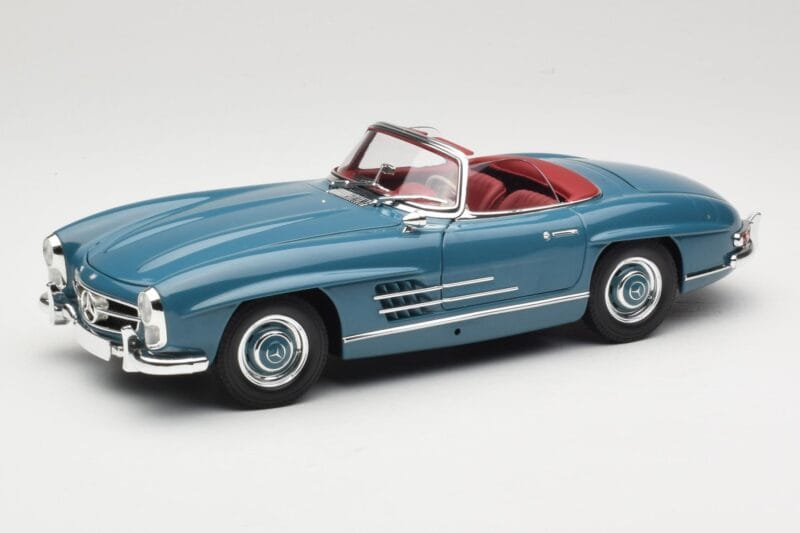 Mercedes 300 SL W198 Roadster Zils Minichamps 1:18 180039035 Metāls