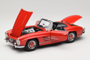 Mercedes 300 SL Roadster Sarkans Minichamps 1:18 180039031 Metāls — attēls 2 no 8