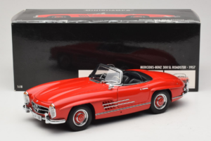 Mercedes 300 SL Roadster Sarkans Minichamps 1:18 180039031 Metāls — attēls 8 no 8