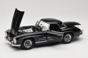 Mercedes 300 SL W198 Roadster With Hardtop Melns Minichamps 1:18 180039040 Metāls — attēls 2 no 8