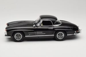 Mercedes 300 SL W198 Roadster With Hardtop Melns Minichamps 1:18 180039040 Metāls — attēls 4 no 8