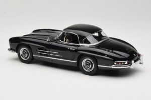 Mercedes 300 SL W198 Roadster With Hardtop Melns Minichamps 1:18 180039040 Metāls — attēls 7 no 8