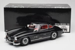 Mercedes 300 SL W198 Melns Minichamps 1:18 180039004 Metāls — attēls 8 no 8