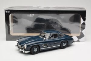 Mercedes 300 SL W198 Gullwing Tumši Zils Minichamps 1:18 110037216 Metāls — attēls 8 no 8