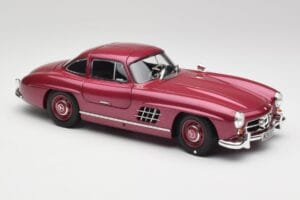 Mercedes 300 SL W198 Uguns Sarkans Minichamps 1:18 180039008 Metāls — attēls 6 no 8