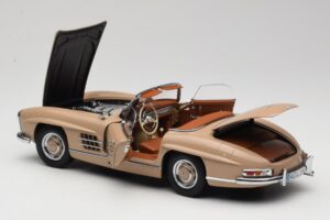 Mercedes 300 SL W198 Roadster Gaišbrūns Minichamps 1:18 180039032 Metāls — attēls 5 no 8