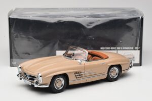 Mercedes 300 SL W198 Roadster Gaišbrūns Minichamps 1:18 180039032 Metāls — attēls 8 no 8