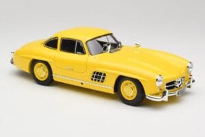 Mercedes 300 SL W198 Gaiši Dzeltens Minichamps 1:18 180039009 Metāls — attēls 6 no 8