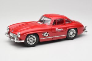 Mercedes 300 SL W198 Red Metallic Bburago 1:18 3013-M1 Metāls