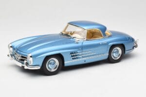 Mercedes 300 SL W198 Roadster Hardtop Light Blue Metallic Minichamps 1:18 180039042 Metāls — attēls 3 no 9