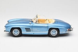 Mercedes 300 SL W198 Roadster Hardtop Light Blue Metallic Minichamps 1:18 180039042 Metāls — attēls 5 no 9