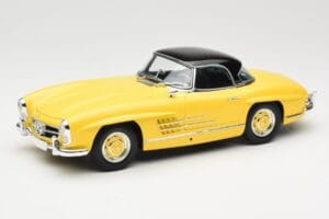 Mercedes 300 SL W198 Roadster Hardtop Signal Yellow Minichamps 1:18 180039044 Metāls — attēls 3 no 9
