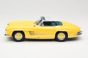 Mercedes 300 SL W198 Roadster Hardtop Signal Yellow Minichamps 1:18 180039044 Metāls — attēls 5 no 9