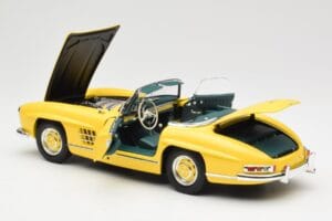 Mercedes 300 SL W198 Roadster Hardtop Signal Yellow Minichamps 1:18 180039044 Metāls — attēls 6 no 9