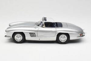 Mercedes 300 SL W198 Roadster Silver Metallic Minichamps 1:18 180039030 Metāls — attēls 4 no 8