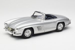 Mercedes 300 SL W198 Roadster Silver Metallic Minichamps 1:18 180039030 Metāls