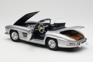 Mercedes 300 SL W198 Roadster Silver Metallic Minichamps 1:18 180039030 Metāls — attēls 5 no 8