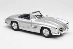 Mercedes 300 SL W198 Roadster Silver Metallic Minichamps 1:18 180039030 Metāls — attēls 6 no 8