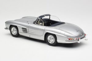 Mercedes 300 SL W198 Roadster Silver Metallic Minichamps 1:18 180039030 Metāls — attēls 7 no 8