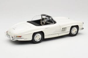 Mercedes 300 SL W198 Roadster Balts Ar Mīkstu Jumtu Minichamps 1:18 180039034 Metāls — attēls 4 no 9