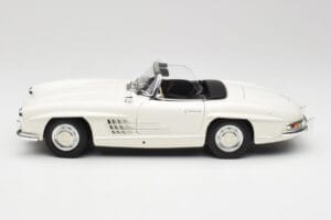 Mercedes 300 SL W198 Roadster Balts Ar Mīkstu Jumtu Minichamps 1:18 180039034 Metāls — attēls 5 no 9