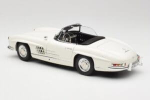 Mercedes 300 SL W198 Roadster Balts Ar Mīkstu Jumtu Minichamps 1:18 180039034 Metāls — attēls 8 no 9