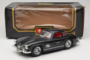 Mercedes 300SL Melns Bburago 1:18 3015-M3 Metāls — attēls 8 no 8