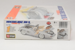 Mercedes 300SL Roadster Sudrabs Bburago 1:18 7043 Metāls — attēls 4 no 4
