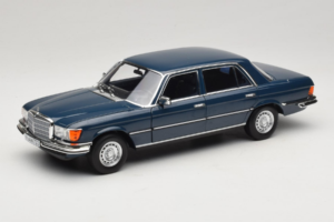 Mercedes 350 SEL W116 Hansa Blue Norev 1:18 183976 Metāls