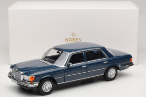 Mercedes 350 SEL W116 Hansa Blue Norev 1:18 183976 Metāls — attēls 8 no 8