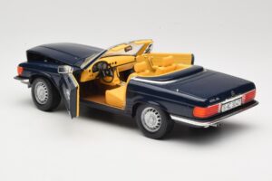 Mercedes 350 SL R107 Tumši Zils Sun Star 1:18 MB003 Metāls — attēls 5 no 8