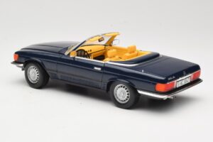 Mercedes 350 SL R107 Tumši Zils Sun Star 1:18 MB003 Metāls — attēls 7 no 8