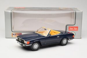 Mercedes 350 SL R107 Tumši Zils Sun Star 1:18 MB003 Metāls — attēls 8 no 8