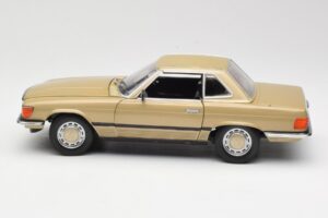 Mercedes 350 SL R107 Zelta Sun Star 1:18 MB004 Metāls — attēls 4 no 8